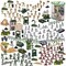 BLUE PANDA 300 Piece Military Toys Plastic Army Men with Tanks, Planes, Flags and Accessories for Boys Ages 8-14